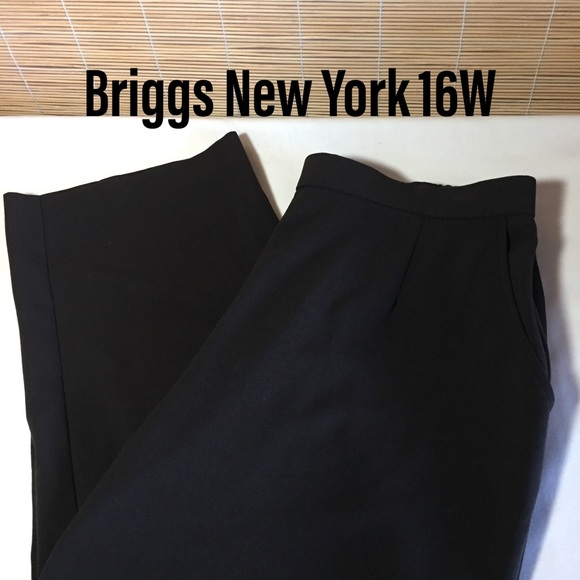 Briggs New York Pants - Briggs New York brown dress pants 16W